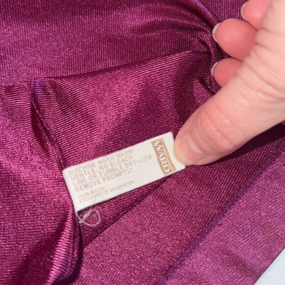 Vintage Montgomery Ward Women's Long NyyRobe Buttons Pocket Size Small - Picture 14 of 14